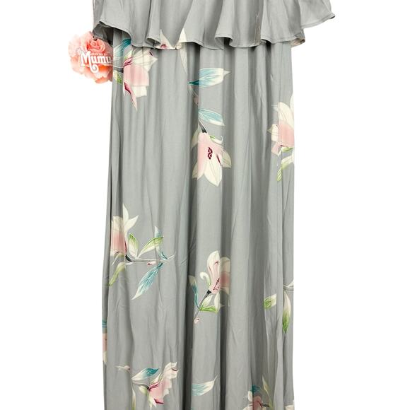NWT Show Me Your Mumu Caitlin Ruffle Maxi Gown Lily Showers Bridesmaid Dress Med - Picture 13 of 16
